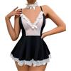 BGFIPAJG Mutande Donna Cotone Vita Alta Tanga Reggiseno con Dietro Trasparente Spalline Trasparenti 3E Pigiama San Valentino Minimizer Perizoma Contenitivo Anallergico Senza Ferretto