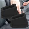 gvivej 2 Pezzi Supporto per Cintura Di Sicurezza in Silicone, Supporto per La Cintura Di Sicurezza Dell'auto, Supporto per Fibbia Della Cintura Di Sicurezza per Facilitare l'allacciatura, Nero