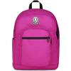 Invicta Zaino DIAL SOLID, Fucsia, Tasca porta pc, Per ragazzi e ragazze, Adulti, Scuola e tempo libero