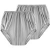AOOWU Biancheria Intima Anti-Perdita per Adulti per Incontinenza, 2PCS Riutilizzabile Mutande Incontinenza, Copripannolini in Tessuto per Adulti in Tessuto Grigio Ultra Sottile in Plastica