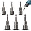 TXXATX Bussole per Avvitatore 13 mm Magnetico Chiavi a Bussola per Avvitatore 1/4 Pollice Set Inserti Avvitatore 6 Pezzi Chiavi Esagonali a Bussola per Avvitatore a Percussione Avvitatori a Batteria