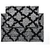 Penguin Home Pinguino Home - Set di 2 tappetini da bagno in pile 100% micropoliestere, colore: nero, 40 x 80 x 60 cm
