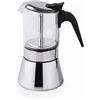 LACOR Siena Caffettiera Italiana, Caffettiera Espressa, Acciaio Inox 18 e 10, Adatta a Tutti i Tipi di Fuochi Inclusi Induzione, Capacità 6 Tazze, Finitura Lucida a Specchio, 62126