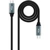 Nanocable 10.01.4302 - Cavo USB 3.2 Gen2x2 20Gbps 5A/100W 4K/60Hz USB-C/M-USB-C/M, nero, 2m