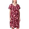 Schiesser Maglia a Maniche Corte Camicia da Notte, Rosso Vivo, Small Donna