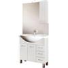Mobile bagno gaia 2 ante, 3 cassetti e 1 colonna 85x50x200 cm