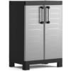 Keter Armadio basso in resina keter detroit grigio, 65x45x97 cm