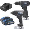 Hyundai Kit trapano avvitatore e avvitatore a impulsi a batteria hyundai 2 batterie 20v 2ah e caricabatterie - cod. 25852