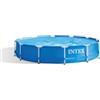 Intex Piscina fuori terra con struttura rotonda intex metal frame blu 366x366x76 cm - cod. 28210np