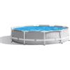 Intex Piscina fuori terra con struttura rotonda intex prisma frame grigio chiaro 305x305x76 - cod. 26700np