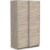 Armadio ghost quercia con ante scorrevoli, 116x59x203 cm