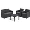 Keter Set da giardino keter marie lounge colore grafite, 4 posti