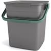Keter Pattumiera per rifiuti organici keter smart container bio compost in polipropilene con manico, 25,5x23x25 cm