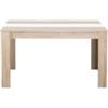 BellaHome Tavolo in quercia con fascia centrale bianca 135x80,5x74,5 cm