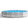Intex Piscina fuori terra con struttura rotonda intex prisma frame con pompa filtro grigio chiaro 610x132 cm - cod. 26756np