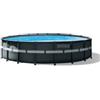 Intex Piscina fuori terra con struttura rotonda intex ultra xtr frame pompa a sabbia antracite 549x132 cm - cod. 26330np