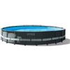 Intex Piscina fuori terra con struttura rettangolare intex ultra xtr frame pompa a sabbia antracite 610x122 cm - cod. 26334np