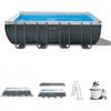 Intex Piscina fuori terra con struttura rettangolare intex ultra xtr frame antracite 549x274x132cm - cod. 26356np