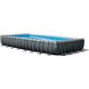 Intex Piscina fuori terra con struttura rettangolare intex ultra xtr frame antracite 975x488x132cm - cod. 26378np