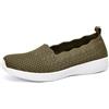 Puxowe Scarpe Mocassini Slip On da Donna Eleganti Leggere Fitness Casual Outdoor Passeggio Maglieria Piatte Sneakers 39.5 EU Coral Red