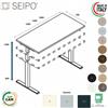 SEIPO T-LEG SRIVANIA regolabile in altezza P. 700 monobloco struttura metallica gambe a T Seipo TL.0230 31 32
