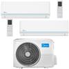 Climatizzatore Condizionatore Midea ELEGANCE Dual Split Inverter 9+12 con M2OH-14HFN8-Q R-32 A++A+ Wi-Fi READY LINEA 2025