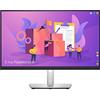 Dell P2422H 24 Full HD (1920x1080) Monitor, 60Hz, IPS, 5ms, 99% sRGB, DisplayPort, HDMI, VGA, 5x USB, 3 Anni di Garanzia, Nero