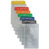 Portabadge verticale in vinile - top colorato trasparente (100 pz.)