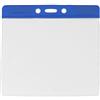 Portabadge large per eventi - top blu (100 pz.)