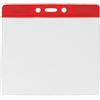 Portabadge large per eventi - top rosso (100 pz.)