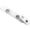 Clip a coccodrillo in metallo - bretella in vinile (conf. da 100 pz.)