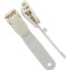 Clip in plastica bianca - bretella in nylon (conf. da 100 pz.)