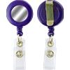Yo-yo portabadge BLU ROYAL con adesivo argentato (conf. da 100 pz.)