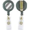 Yo-yo portabadge GRIGIO con adesivo argentato (conf. da 100 pz.)