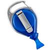 Yoyo portabadge anti-attorcigliamento con moschettone- blu (conf. da 100 pz.)