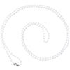 Catenella a perline in plastica bianca 80cm (conf. da 100 pz.)