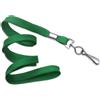 Cordoncino piatto 10 mm VERDE - gancio in metallo (conf. da 100 pz.)