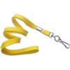 Cordoncino piatto 10 mm GIALLO - gancio in metallo (conf. da 100 pz.)