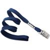 Cordoncino piatto 10 mm BLU NAVY - clip bulldog (conf. da 100 pz.)