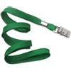 Cordoncino piatto 10 mm VERDE - con clip bulldog (conf. da 100 pz.)