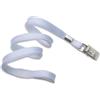 Cordoncino piatto 10 mm BIANCO - con clip bulldog (conf. da 100 pz.)