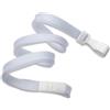 Cordoncino piatto 10mm BIANCO con clip e sgancio (conf. da 100 pz.)