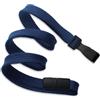 Cordoncino piatto 10mm BLU NAVY - clip e sgancio (conf. da 100 pz.)