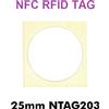 TAG NFC, adesivi, con chip NTAG 203, diam. 25mm