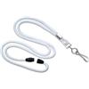 Cordoncino tubolare 3mm BIANCO con gancio-sgancio (100 pz.)