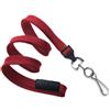 Cordoncino piatto 10 mm ROSSO con moschettone (conf. da 100 pz.)
