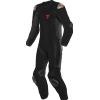 Dainese TUTA DA MOTO ADRIA PELLE 1 PZ PERF. BLACK/BLACK/RED FLUO | DAINESE