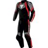 Dainese AVRO 4 LEATHER 2PCS SUIT | BLACK ANTHRACITE RED-LAVA | DAINESE