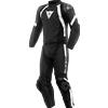 Dainese AVRO 4 LEATHER 2PCS SUIT BLACK-MATT BLACK-MATT WHITE | DAINESE