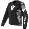 Dainese AVRO 5 LEATHER JACKET BLACK WHITE ANTHRACITE | DAINESE
